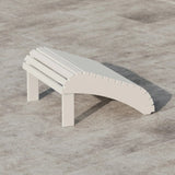 Leisure Line Adirondack Footstool by Tangent – Recycled Plastic Outdoor Ottoman, Weather Resistant HDPE Patio Footrest