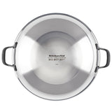 KitchenAid 15” 5-Ply Clad Stainless Steel Wok, Oven & Dishwasher Safe