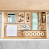 iDESIGN Drawer Organizer Set, 9 Clear Modular & Stackable Plastic Tray in 4 Size