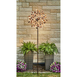 Stylecraft 83" H Leaf Wind Spinner, Three-Prong Stake Anchors Wind Spinner