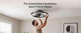 DREO 20" Smart LED Fandelier, RGBIC Color-Changing Ceiling Fan Light 4400 Lumens