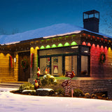 Govee 150ft Permanent Outdoor Lights Elite, White Smart Festive RGBIC Lighting