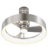Artika Austin 23" LED Fandelier – Modern Flush Mount Ceiling Fan with Light