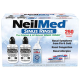 NeilMed Sinus Rinse Kit – 2 Squeeze Bottles, 250 Premixed Saline Packets & NasaMist Saline Spray