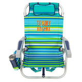 Tommy Bahama 5-Position Aluminum Folding Backpack Beach Chairs 2-Pack w/ Cooler