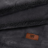 FRYE Luxe Faux Fur Throw 60" × 70" Reversible Plush 1150 GSM Heavyweight Blanket