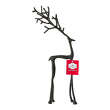 Holiday Time 15.5" H Large Metal Deer Tabletop Decoration, Sculpted Reindeer