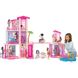 Barbie Dreamhouse Dollhouse with 2 Houses, 2 Pools, 2 Slides, Elevator & 65+ Accessories