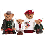 Member’s Mark 4-Piece Plush Holiday Bear Family Set with Adjustable Heights