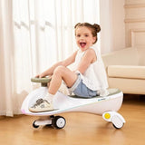 Shark Bros 12V Wiggle Car Ride-On with Bluetooth Music, LED Lights & Dual Speeds