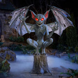 Home Accents Holiday 5.5 ft. Wicked Woods Animated LED Evil Pixie with Motion Sensor