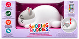 Snoring Buddies Squishy Animal Night Light, 9 Soothing Sounds, Bluetooth Speaker