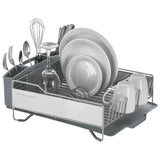 KitchenAid Full Size Stainless Steel Dish Rack with Removable Flatware Caddy