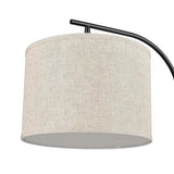 Bridgeport Designs Everett Downbridge Floor Lamp – Adjustable Reading Lamp with Linen Shade, Light Diffuser & LED Bulb