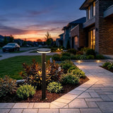 Artika Urbia 24.8" H Solar LED Bollard Lights with Motion Sensor, 300 lm, 2-Pack