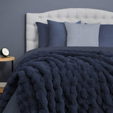 Ashford Home Heavyweight Ultra-Fine Faux Fur Throw Blanket, 60" x 70", 800 GSM