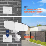 Westinghouse 2000-Lumen Solar Triple-Head LED Security Light with Motion Sensor