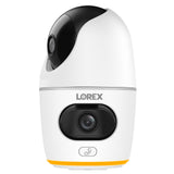 Lorex 2K Dual Lens Indoor Pan-Tilt Wi-Fi Security Camera 2-Pack w/ Auto-Tracking