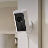 3-Camera Ring Security Bundle – 1 Outdoor Cam Pro 4K & 2 Indoor Cam Plus 2K Cameras, Plug-In
