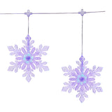 Member's Mark 10-Piece Color Sync LED Snowflake Light Set, 18' Lighted Length with 9 Functions