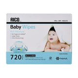 RICO Baby Wipes, Soft Pack With Easy Flip-Top Lid, 720-Count