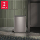Kohler 2-Pack 6L Stainless Steel Step Trash Can - Fingerprint Proof Soft Close