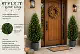Nearly Natural 2-Pack 4' Faux Cedar Trees, UV Resistant Guest-Greeting Pine Tree
