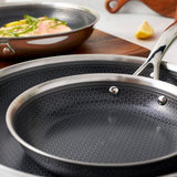 Henckels Paradigm Ceramic Nonstick Stainless Steel Fry Pan Set, 3-Piece