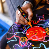 POSCA 50-Count Paint Marker Set with Carrying Case Extra-Fine Fine & Medium Tips