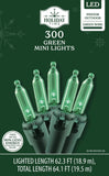 Holiday Time 300-Count Indoor/Outdoor LED Mini Christmas String Lights