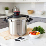T-fal Clipso Stovetop Pressure Cooker - 8-quart Stainless Steel Pressure Cooker