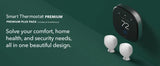 ecobee Smart Thermostat Premium Plus Pack, 2 SmartSensors, Air Monitor & Speaker