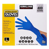 Kirkland Signature 400-count Nitrile Exam Gloves - Powder-free and Non-sterile