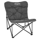 KingCamp Oversized Padded High Back Camping Chair – Heavy Duty Folding Outdoor Chair with Ergonomic Backrest, Removable Washable Cover, 300 lb Capacity