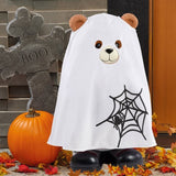 23.6" 2-in-1 Holiday Bear Greeter, Halloween Ghost & Santa LED Light Figurine