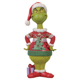 20.2" Jim Shore 2026 Grinch in Ugly Sweater Statue – Hand-Painted Indoor Holiday Décor