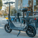Phantom R1 Seated Electric Bike, Foldable 450W Rear Hub Motor Electric Scooter