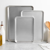 Nordic Ware Naturals 3-Piece Baking Sheet Set – Aluminum Half Sheet, Jelly Roll & Quarter Sheet Pans