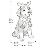 Holiday Dog Greeter Resin Porch Statue, Doodle Bernese Mountain Dog or Shiba Inu