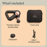 Therabody Theragun Sense 2nd Gen Massage Gun with LCD Guided Routines, 5 Speeds and 2 Attachments