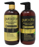 Pura d'or Advanced Therapy Anti-Hair Thinning Shampoo & Conditioner Set