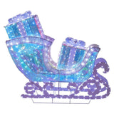 Member’s Mark 48" Pre-Lit Prismatic Christmas Sleigh with 696 Twinkling LED Lights