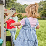 KidKraft Garden & Grow Outdoor Wooden Greenhouse Playhouse with Kitchen, Planter