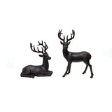 Member’s Mark 2-Piece Carved Deer Set with Antiqued Black & Copper Finish