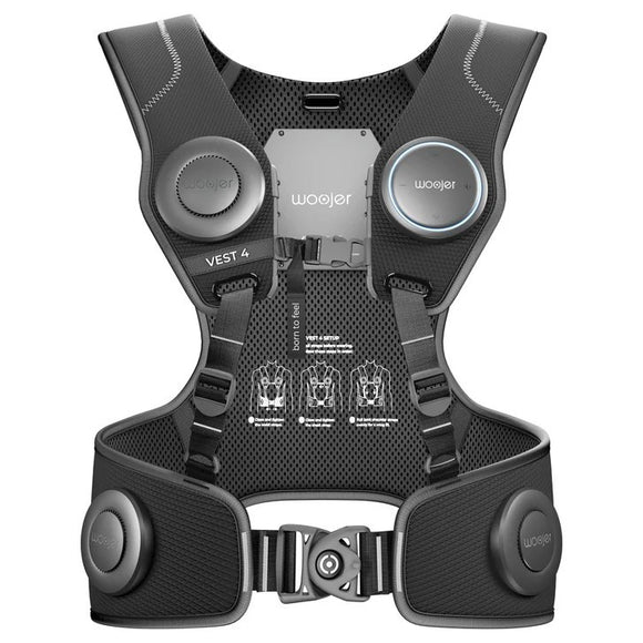 Woojer High-Fidelity Haptic Vest 4 – Immersive 360° Audio-Haptic Gaming Vest