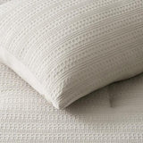 Evergrace 3-Piece Microfiber Waffle Comforter Set, Soft All-Season Down Alternative Bedding