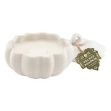 Northern Lights 9 oz. Ceramic Pumpkin Candle, 2-Wick, Up to 20-Hour Burn