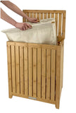 Oceanstar Bamboo Laundry Hamper with Removable Liner Bag