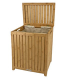 Oceanstar Bamboo Laundry Hamper with Removable Liner Bag