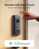 eufy Video Smart Lock E330 3-in-1 Wireless Smart Lock with 2K Camera, Fingerprint Keyless